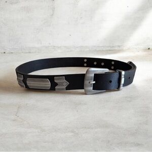 🌼SALE🌼 Free People Silver & Black Leather Belt
